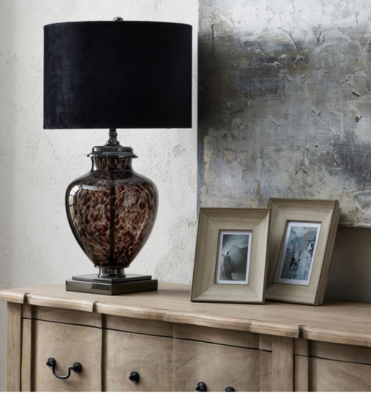 Black Dapple Perugia Lamp