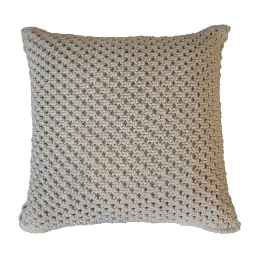 2x Knit Natural White Cushions